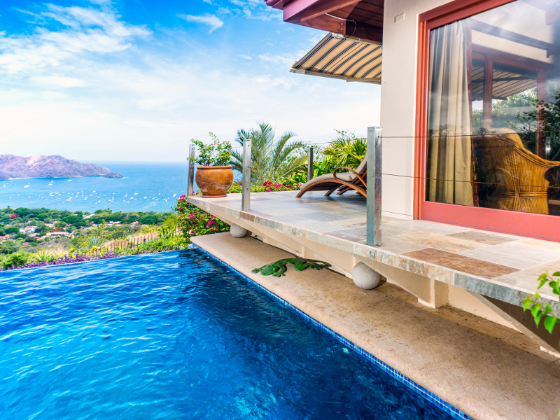 Infinity pool in Costa Rica