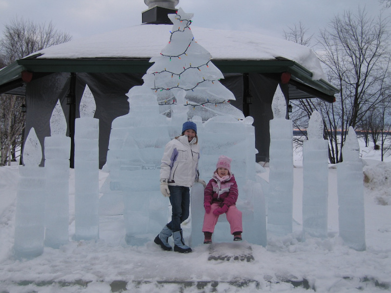 Ice Sculptures at Chateau Montebello, Québec