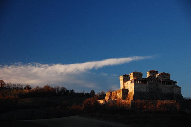 A beautiful photo of Torrechiara Castle. Photo by Silla Rizzoli via Flickr, and licensed under the Creative Commons.