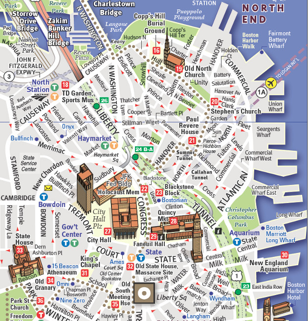 Printable Freedom Trail Map