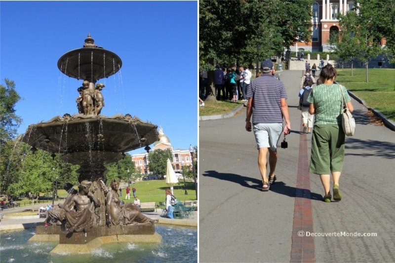 Fountains and Monuments along the Boston Freedom Trail