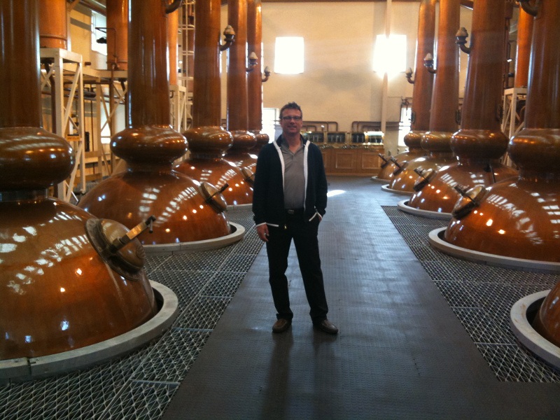 Me voilà à la distillerie Glenmorangie, en Écosse