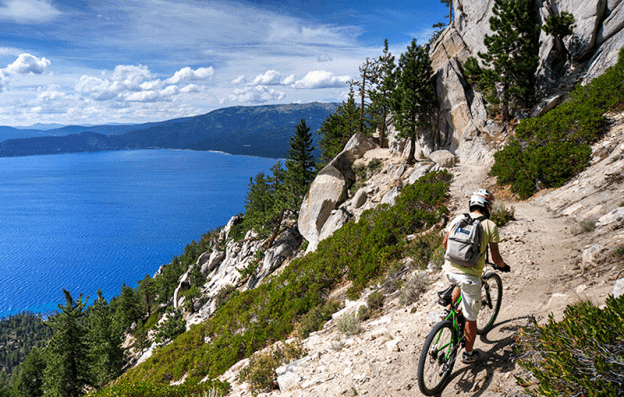 flume trail cross country mountain biking Cross country mountain biking on the flume trail