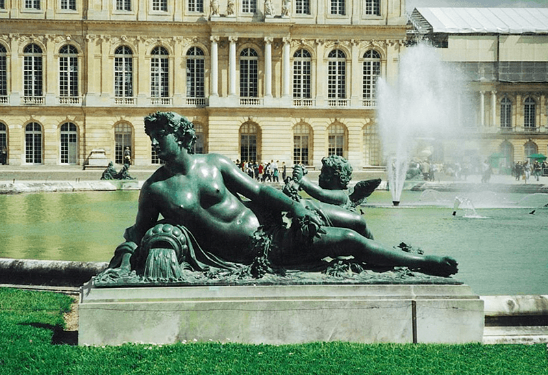 Visit the garden of Versailles to see this beautiful sculpture of a woman lying.