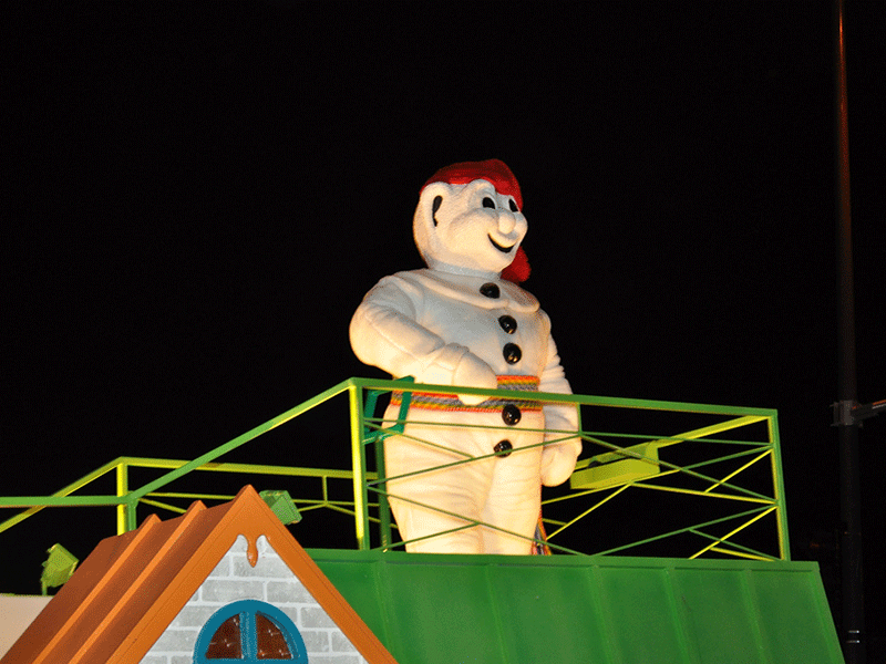 Bonhomme Carnaval is there to entertain the young and the young at heart