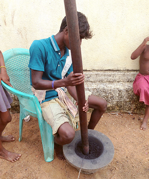 Making gun powder in Southern India