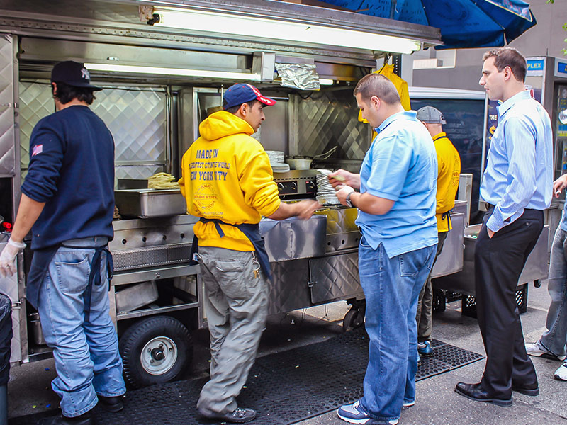 Halal Guys voyager à petit budget à New York