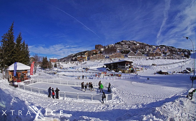 Xtraice ice rink in a ski resort