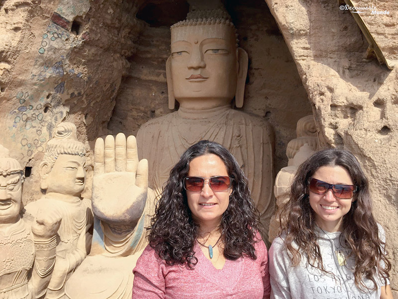 Statue de bouddha sur la Route de la soie, en Chine