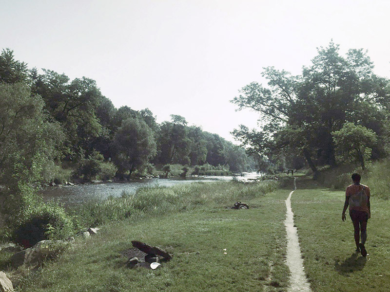 walking path from basel switzerland to cross into germany