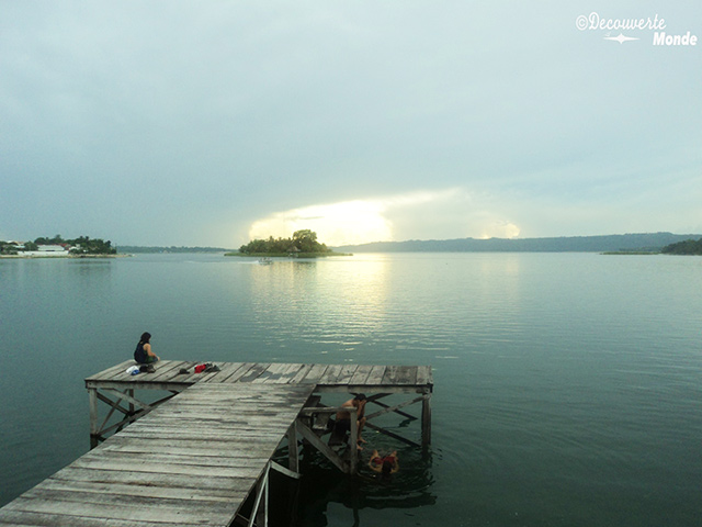 A view of the water in Flores, Guatemala