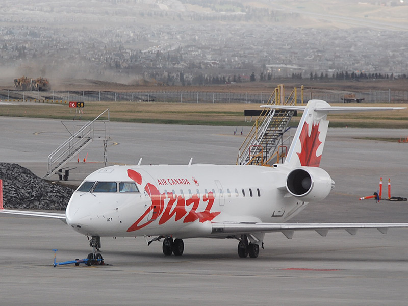 air canada plane with Jazz logo on tarmack