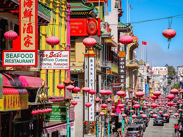 Quartier chinois coloré de San Francisco