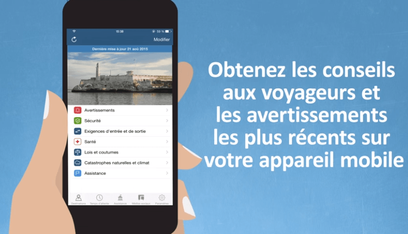 Téléchargez l’application intelligente pour obtenir les plus récents avertissements sur la route 