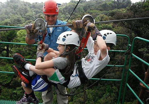 Ziplining at Monteverde Costa Rica