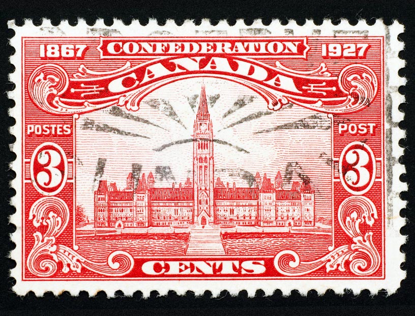 Canada confederation stamp