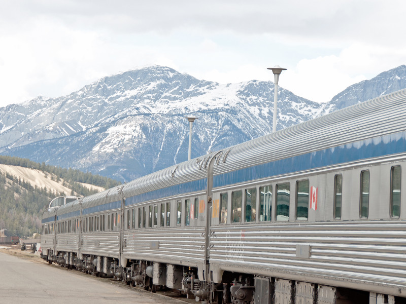 via rail the Canadian train route travel by train in Canada