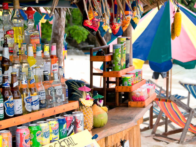 Vendeur de boissons dans la rue
