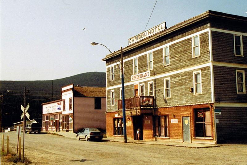 Street view of the Yukon’s Caribou Hotel