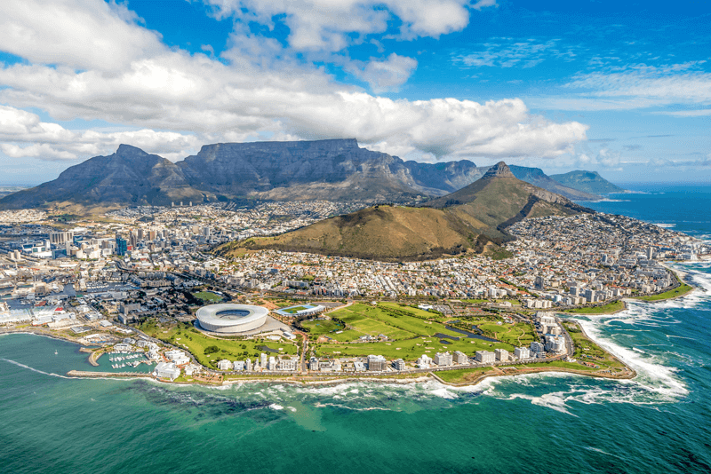 Cape Town aerial view