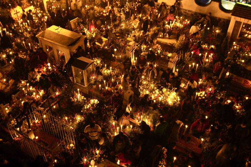 The village of San Andrés Mixquic, outside Mexico City