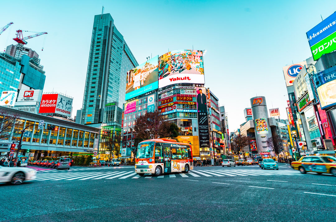 Street view of Tokyo Japan