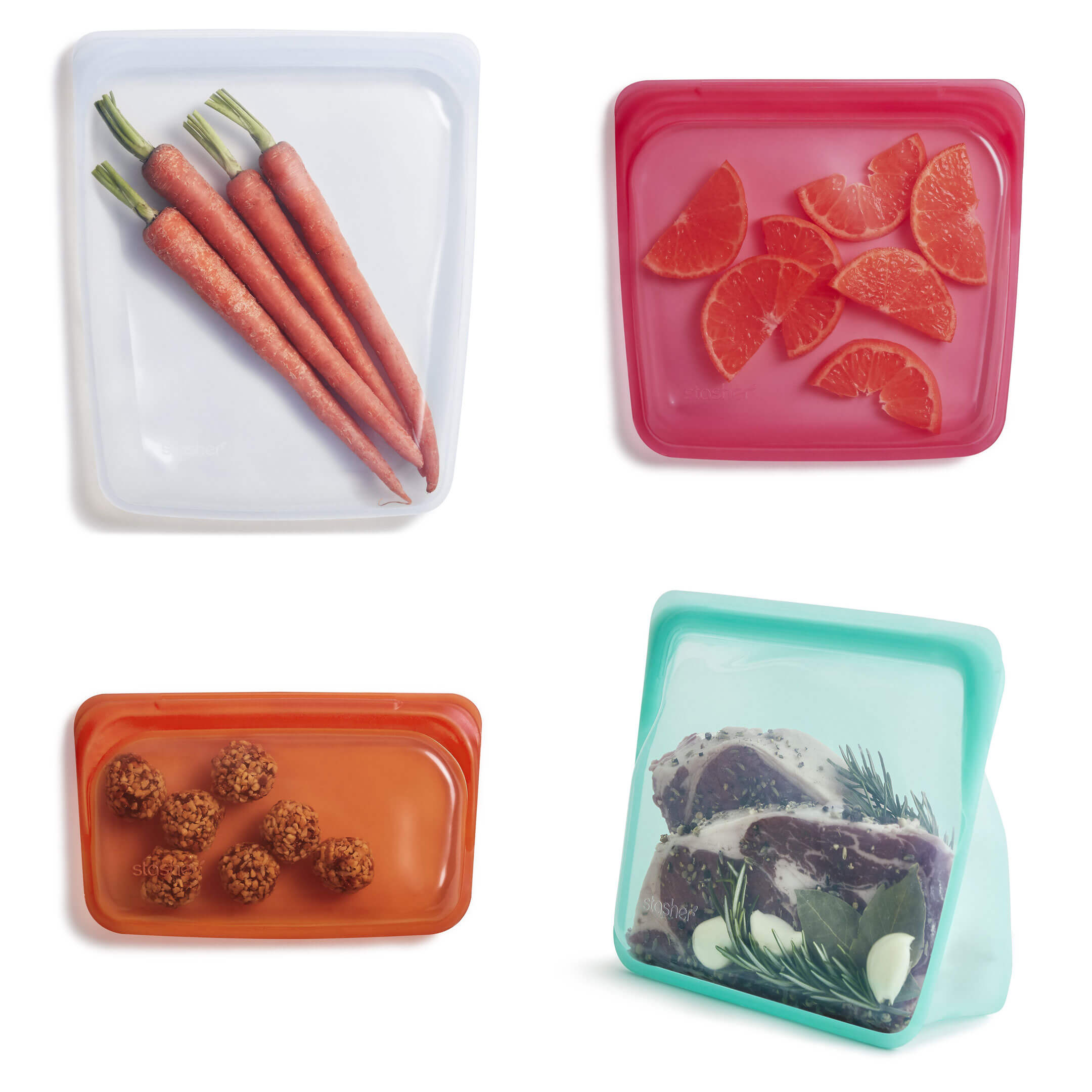 Reusable silicone containers