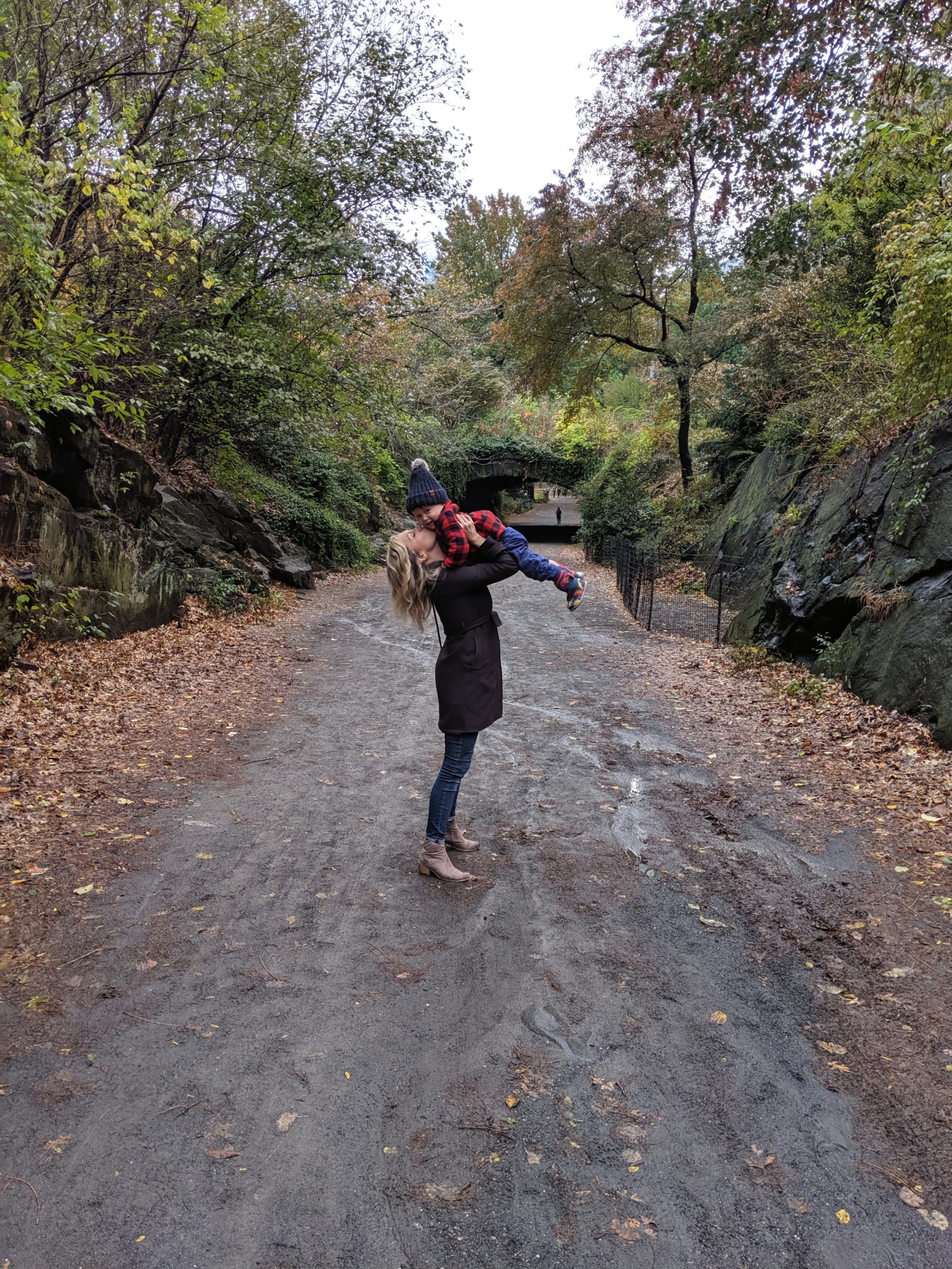 central park with toddler