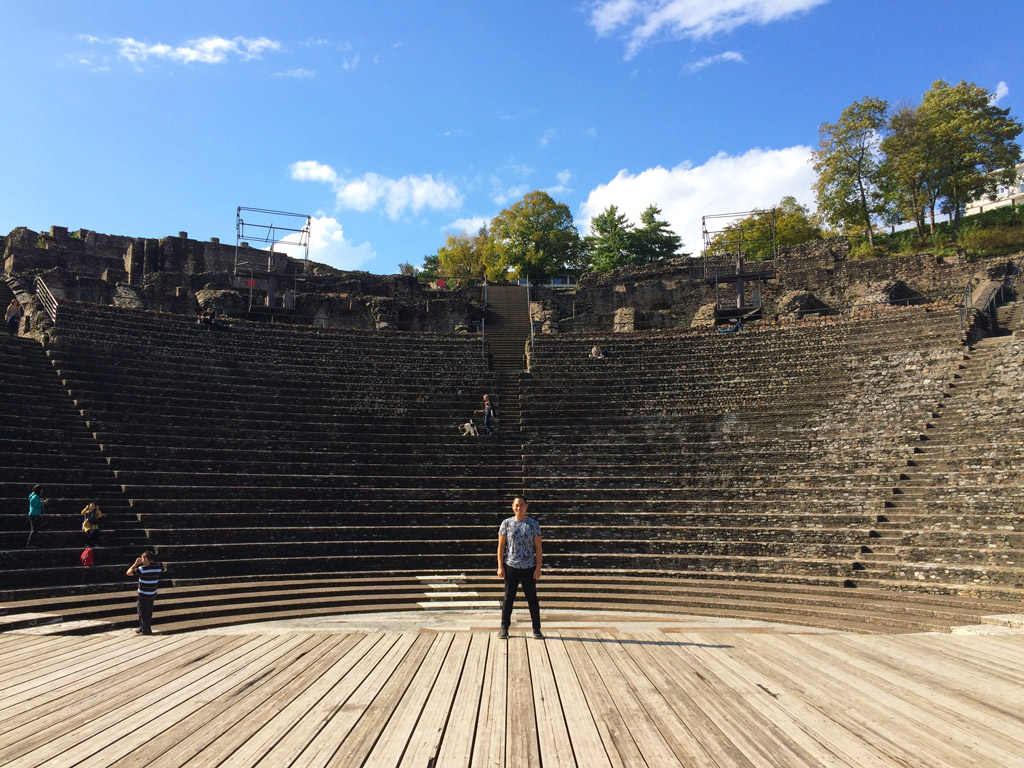 The vestige of the Gallo-Roman theatre