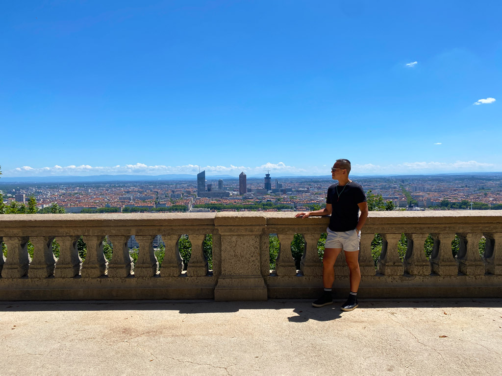 The view from the top of the hill of Fourvière.